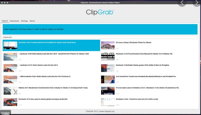 Clipgrab YouTube to mp3 converter for Linux