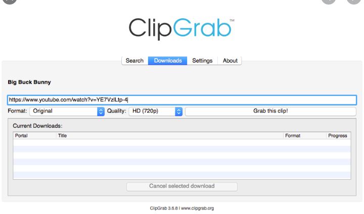 ClipGrab YouTube Video Downloader app for Linux