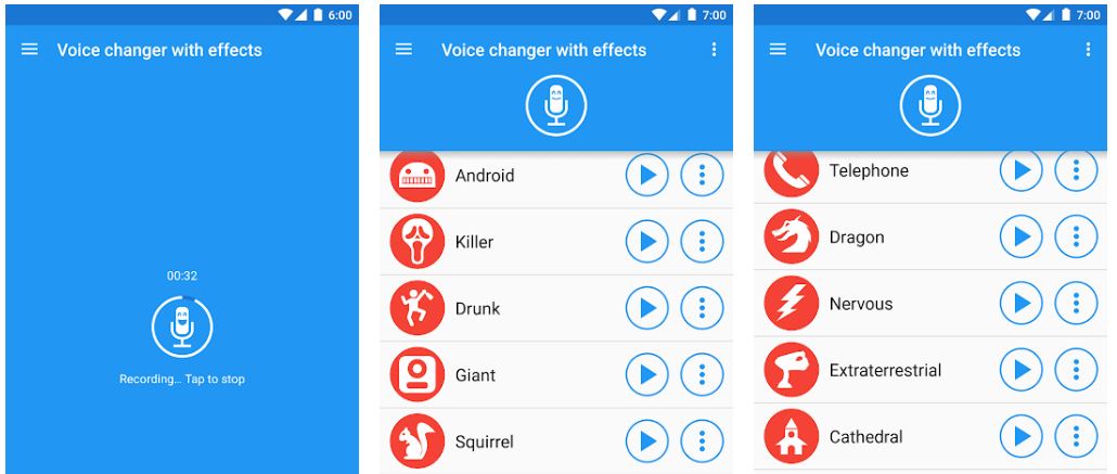 Voice Chnager with effects app for android