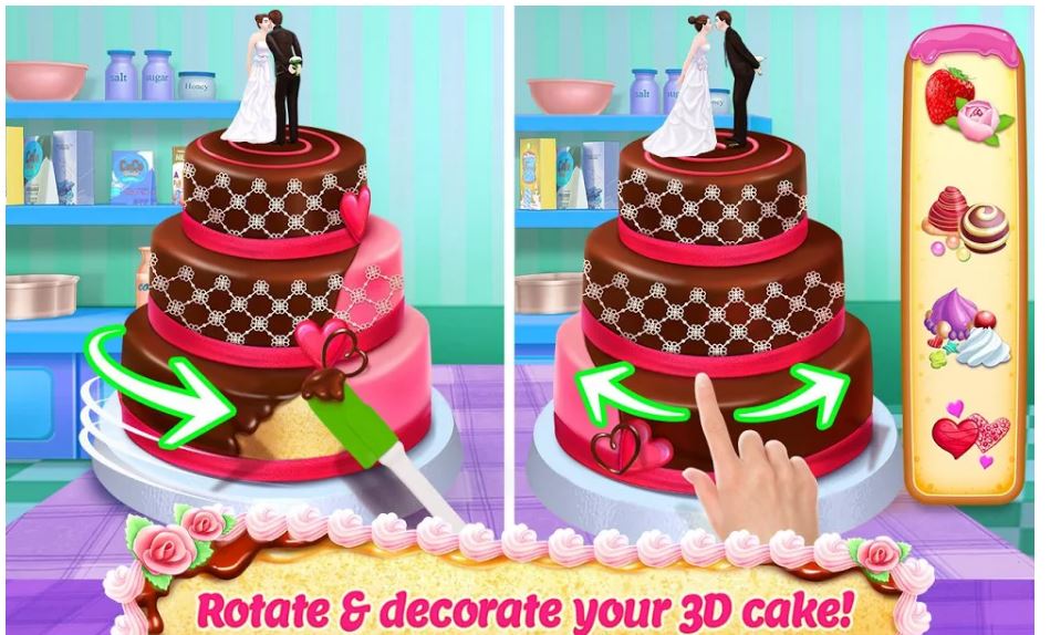 3d cartoon cake maker app for android