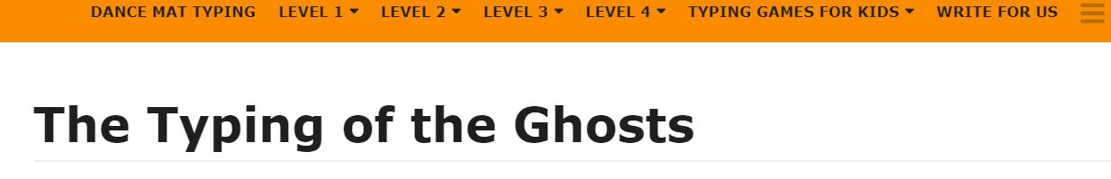 Ghost typing for kids