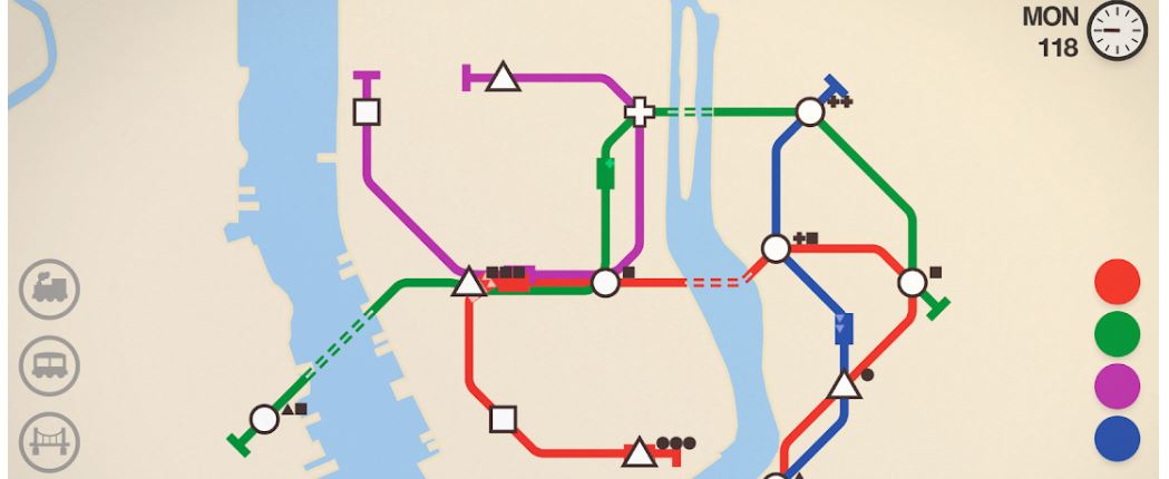Mini metro Top Paid games for Android mobiles