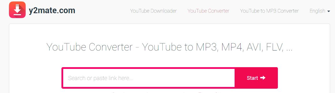 Y2mate Free websites to convert YouTube Video to mp3