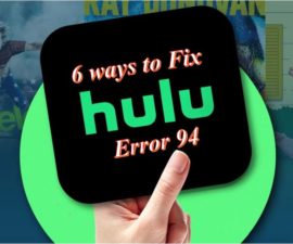 6 ways to Fix Hulu Error 94
