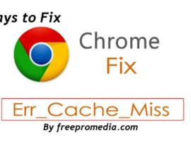 Fix ERR_CACHE_MISS in Google Chrome