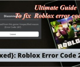 Fix error code 267 on roblox