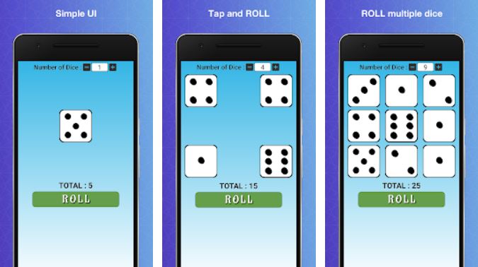 6-sided dice at your fingertips