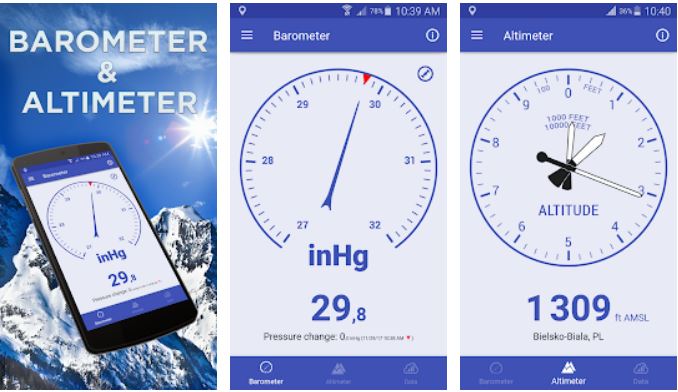 Altimeter for android